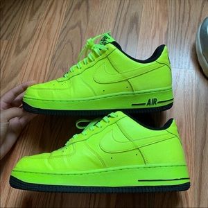 RARE Nike Volt Neon Green Low Air Force 1